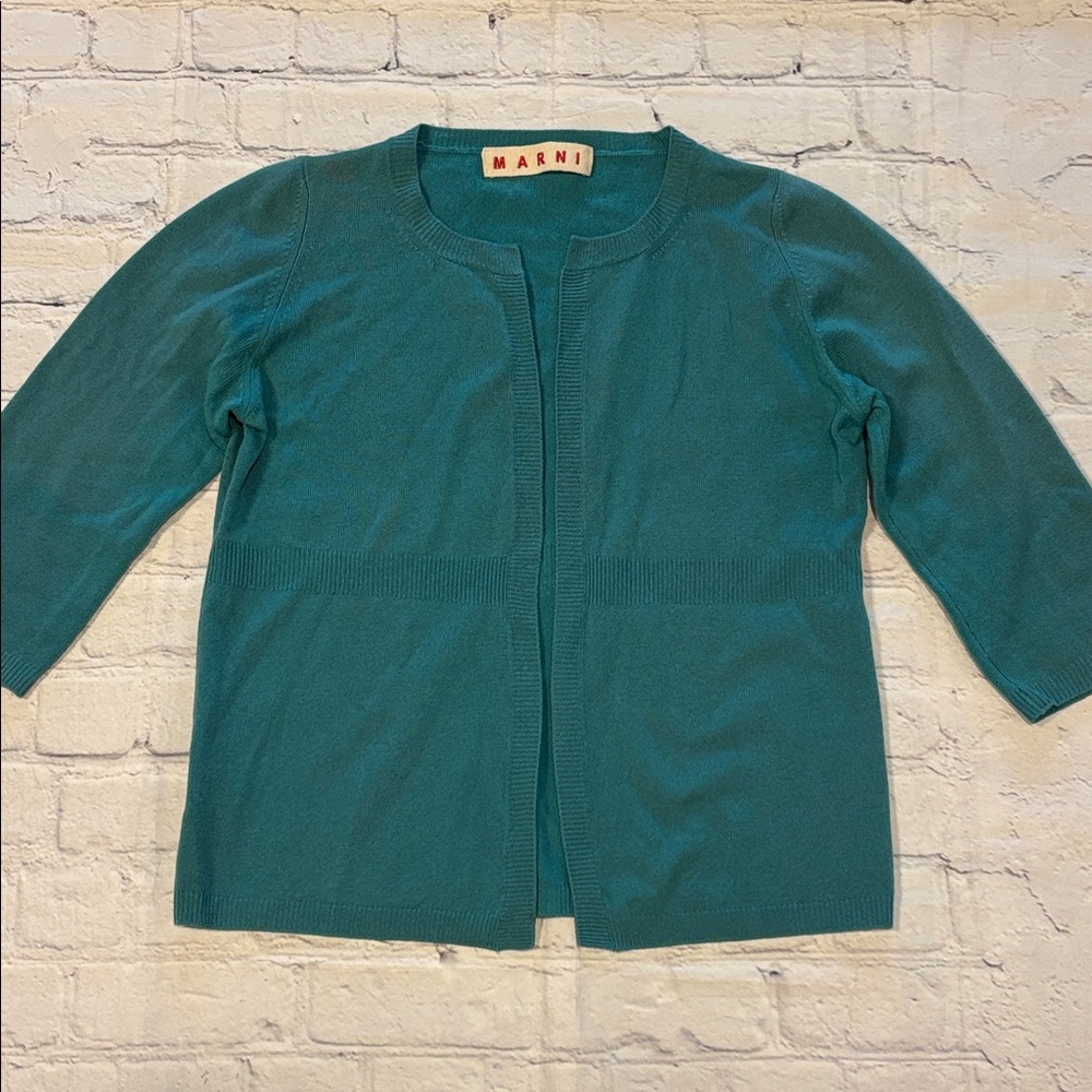 Marni 100% Cashmere Open Front Cardigan - Picture 3 of 16